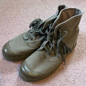 EUC Y2K Lower East Side Women’s 8 Military Sneaker Boot Canvas Rubber